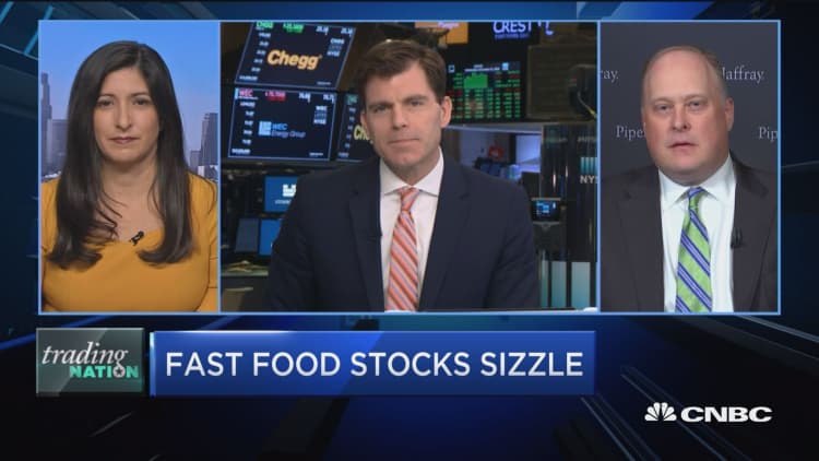 Investors flock to fast-food stocks