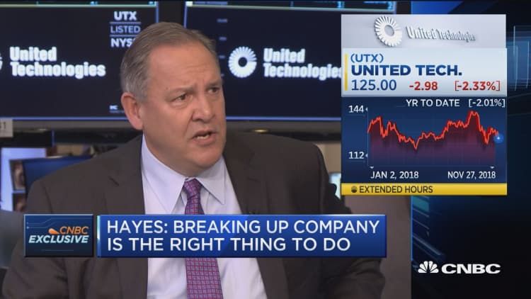 United Technologies CEO: Breaking up company is the right thing to do