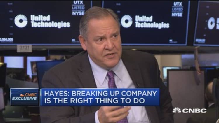 United Technologies CEO Greg Hayes: My fear is not rate hikes