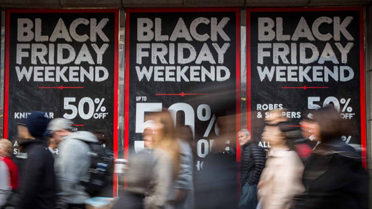 Strong Black Friday sales online aren't necessarily good for retail stocks