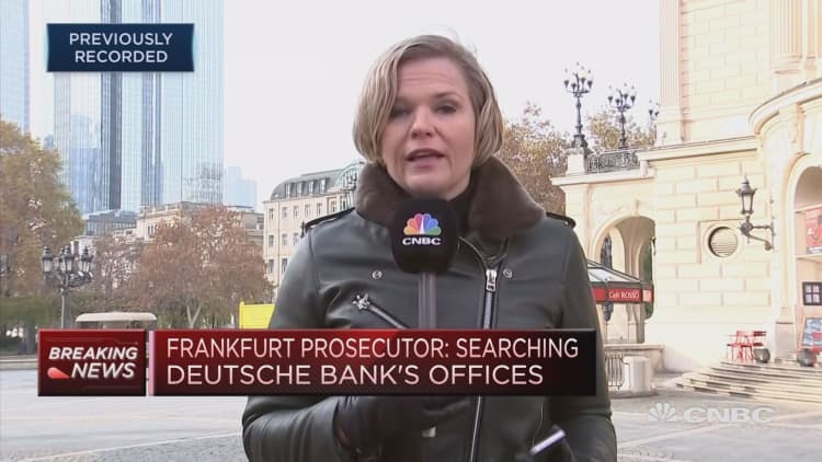 Deutsche Bank offices raided over money laundering allegations