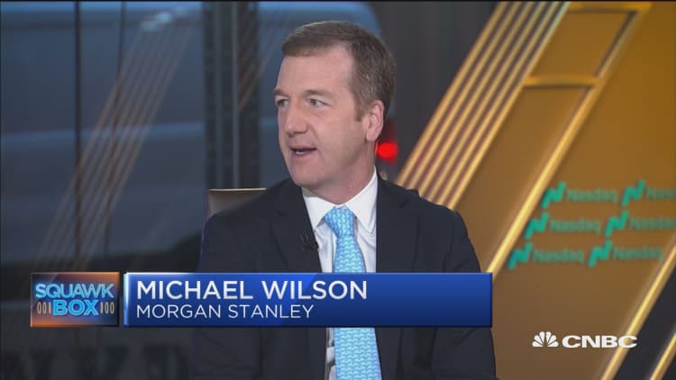 Morgan Stanley's Wilson says there is a risk of an earnings recession