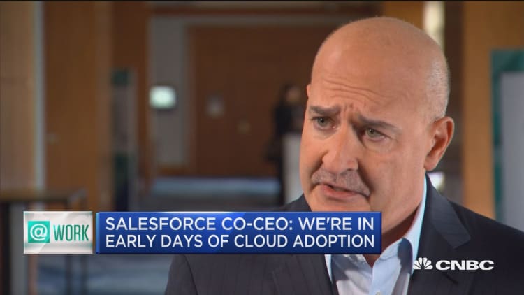 Salesforce CEO: we're very lucky to have MuleSoft