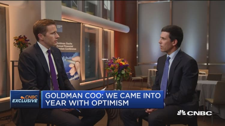 Goldman COO: Real economy doing quite well despite market volatility