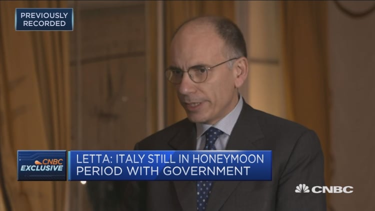 Letta: Italian government in honeymoon period that could end in months