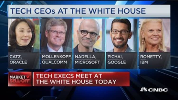 Tech CEOs meet at the White House