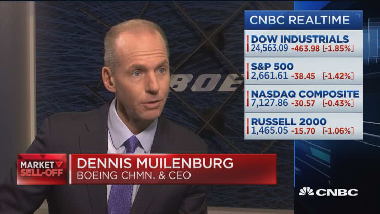 Boeing CEO says he’s encouraged by trade talk between US and China