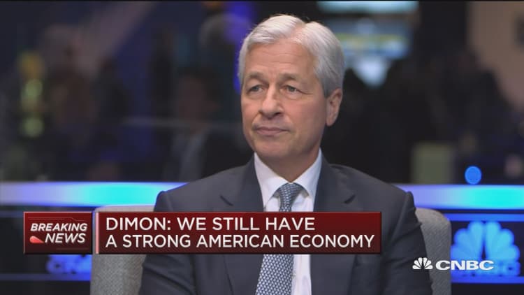 Jamie Dimon says the trade battle with China is behind the market volatility
