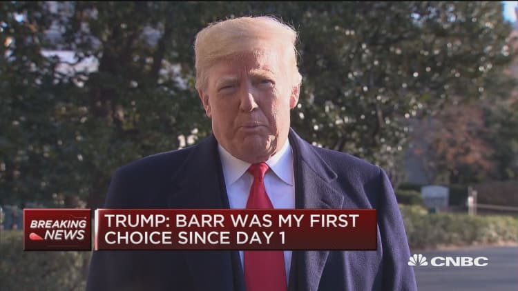 Trump: I’ve chosen Bill Barr to be next attorney general
