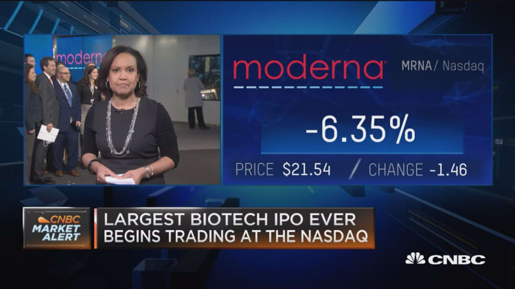 Largest biotech IPO ever begins trading at Nasdaq