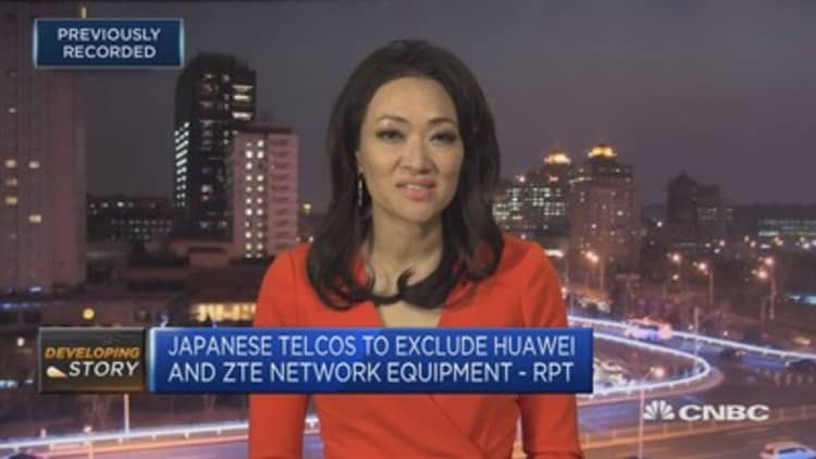 Japan’s top three telco firms exclude Huawei and ZTE from 5G networks