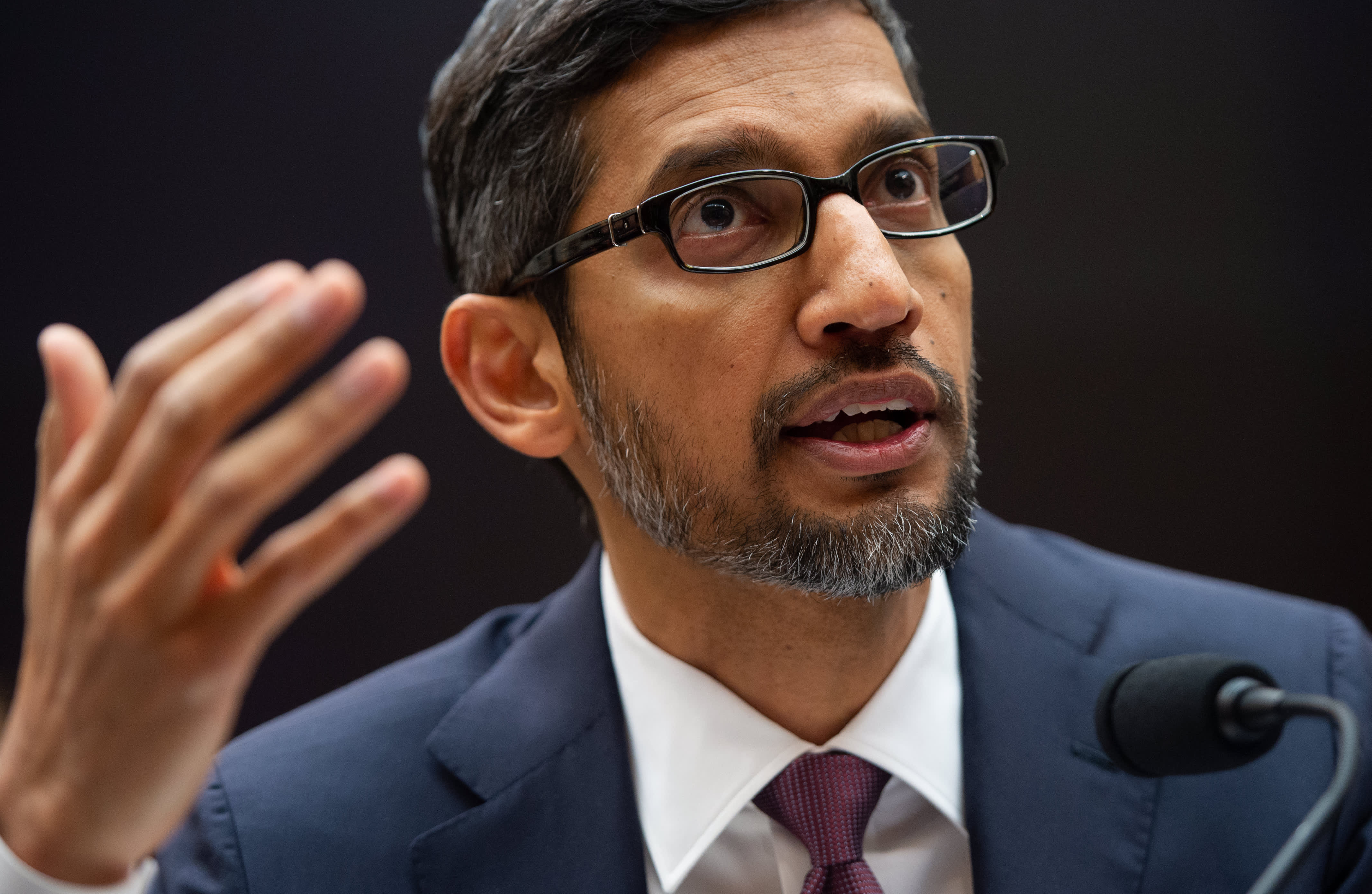 google ceo sundar pichai testifies before congress on bias, privacy