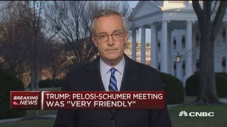 Trump says Pelosi-Schumer meeting 'very friendly'