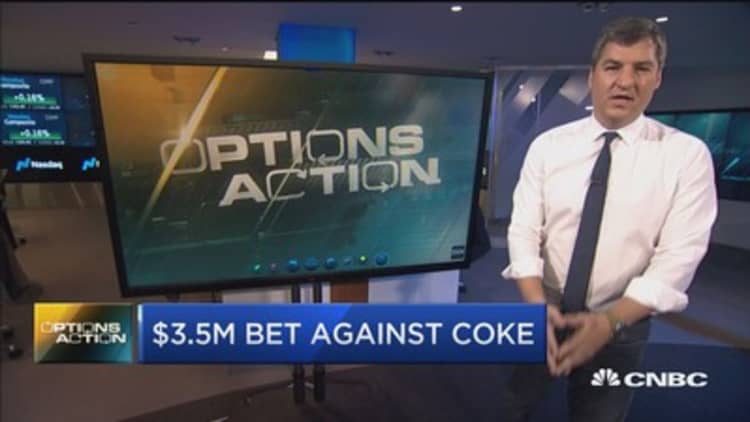 One trader just made a $3.5 million bet against Coca-Cola and here's why