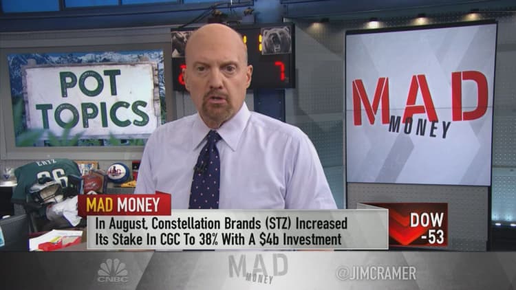 Canopy Growth still best way to play Canadian cannabis even with Cronos-Altria deal: Cramer