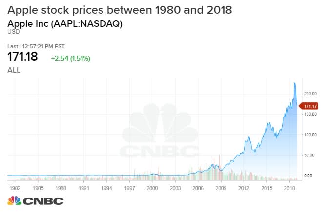 Apple Stock Price History Chart