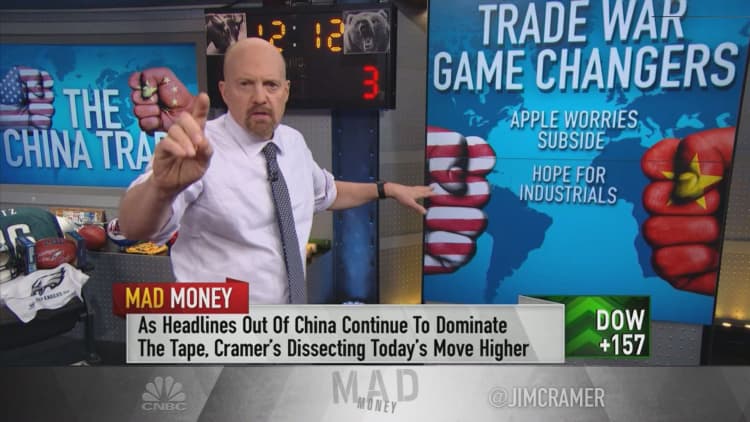 Here are the stocks that would get the biggest boost if US and China near a trade deal: Cramer