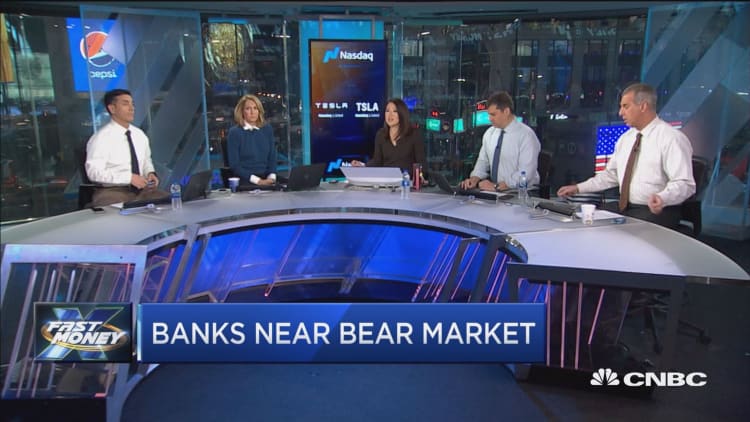 Banks are inching toward a bear market and it could be about to get a lot worse