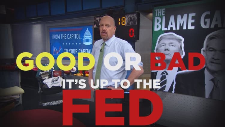 Cramer Remix: In the economic blame game, the Fed is a bigger problem than Trump