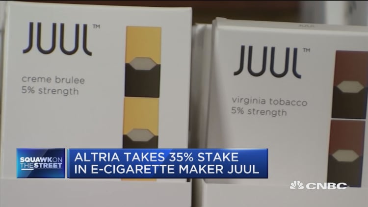 Marlboro maker Altria takes 35% stake in e-cigarette company JUUL