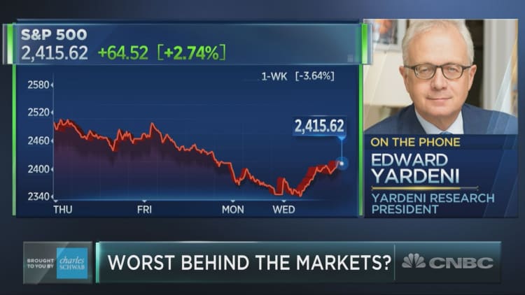 'Investors are starting to come back to their senses': Market bull Ed Yardeni 