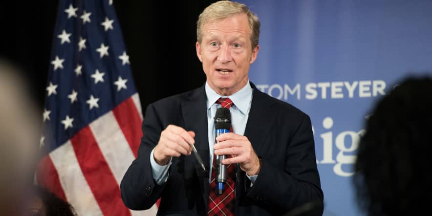 Billionaire Democrat Tom Steyer to visit early primary states as he considers 2020 White House run