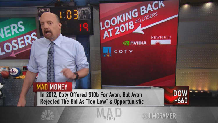 Cramer on the S&P 500's biggest losers for 2018's last quarter