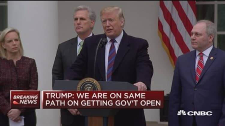 Trump: I did say I'm prepared for shutdown to go on for years