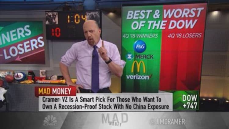 Cramer reveals some of his favorite Dow stocks for 2019
