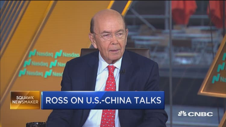 Secretary Ross: Talks with China are at the appropriate level