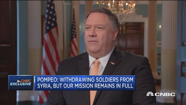 Pompeo: Want Iranian people to be able to control their own leadership