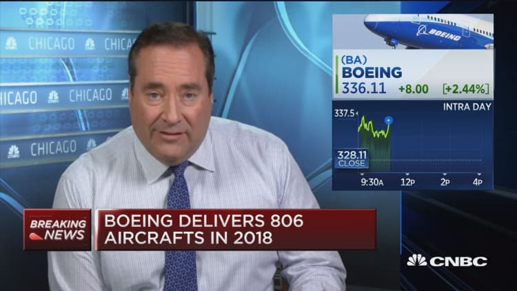 Boeing delivers 806 aircraft in 2018