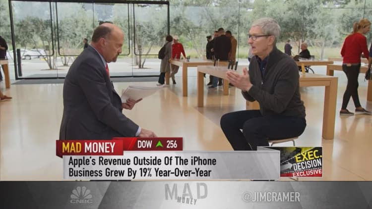 Apple's wearables revenue already exceeding peak iPod sales, Tim Cook says