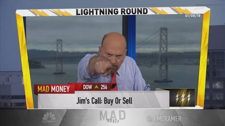 Cramer's lightning round: I prefer cannabis stock Canopy Growth over Tilray