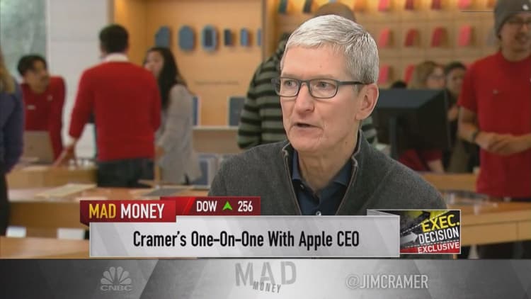 Apple CEO Tim Cook talks China, Wall Street negativity and innovation with CNBC's Jim Cramer