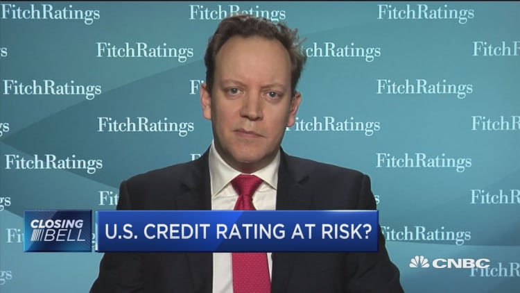 US at risk of credit downgrade if shutdown continues, says Fitch Ratings' Charles Seville