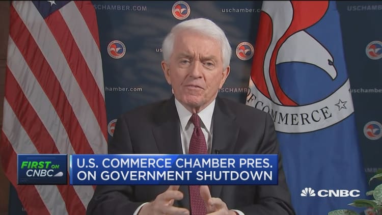 U.S Chamber of Commerce President: It's time to make a deal on the shutdown