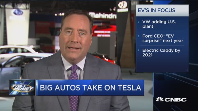 Tesla competition heats up as big autos roll out electric car plans