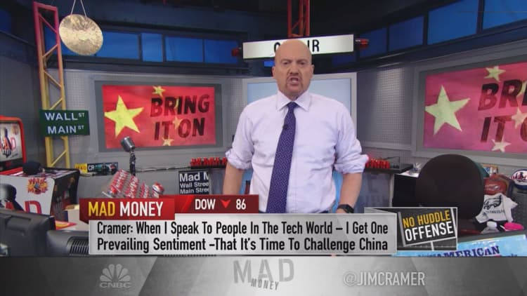 Tech execs are telling Cramer behind closed doors that they support hardline China policy
