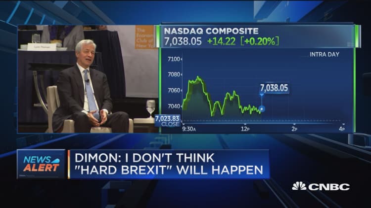 JP Morgan's Dimon says hard Brexit would be disaster
