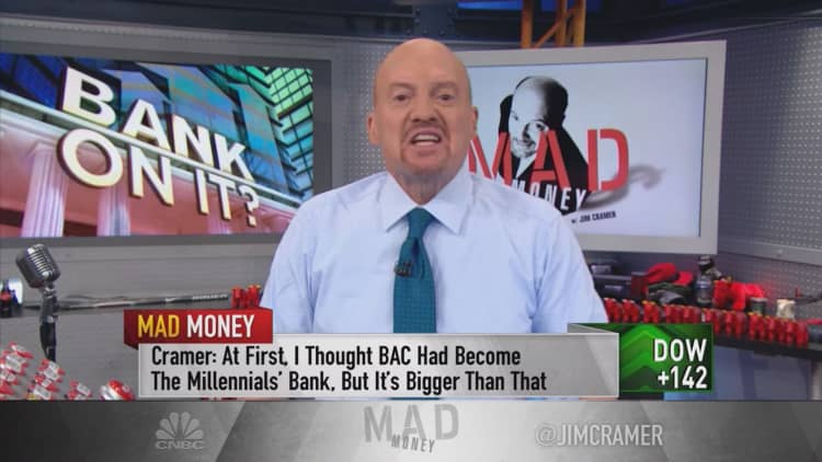 The bank stocks are leading stocks out of their rut, and it's not too late to buy: Cramer