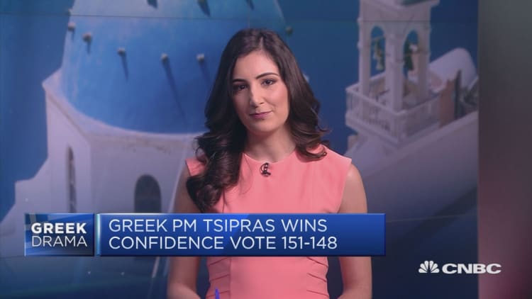 Greek PM Tsipras wins confidence vote
