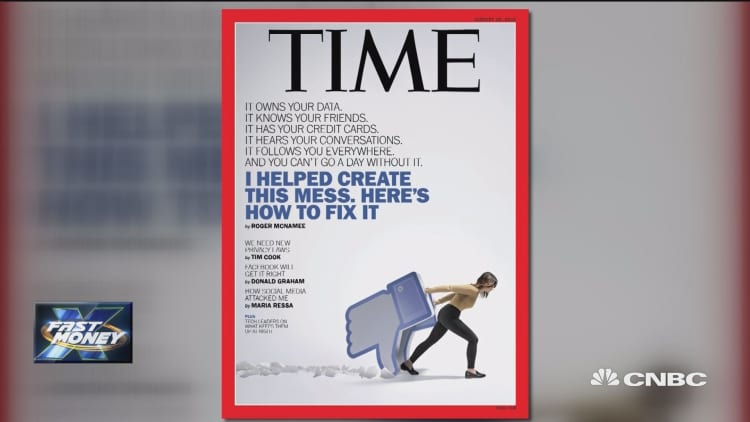 Time magazine takes aim at Facebook, but the stock doesn't care