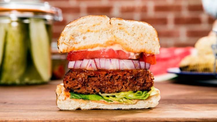 Beyond Meat is launching a new meatless burger it says tastes more like  real beef
