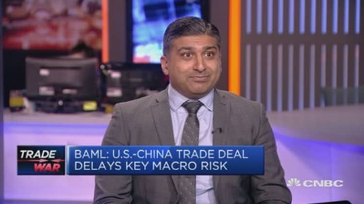 BAML: US-China trade resolution part of our base case scenario