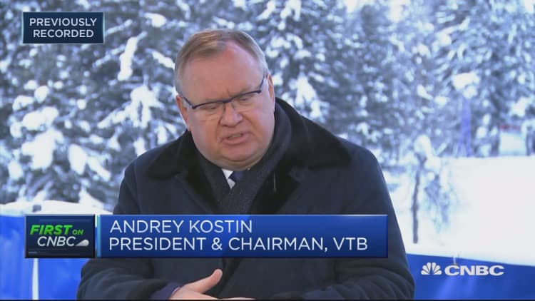 VTB chairman: See a lot of conflicts overshadowing Davos