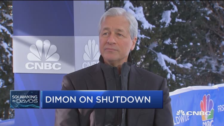 JP Morgan CEO Jamie Dimon gives his take on the government shutdown
