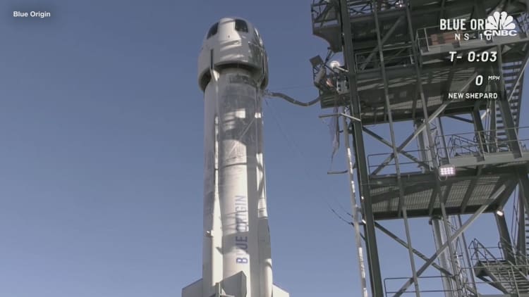 Watch Bezos' Blue Origin launch and land its reusable rocket