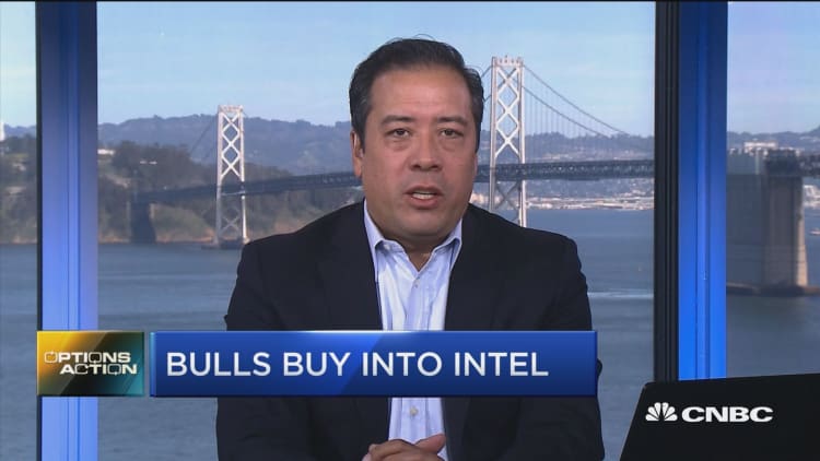 Options traders are betting on bright future for Intel