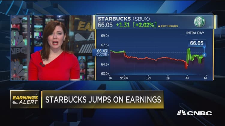 Here's what Starbucks' CEO had to say about the quarter